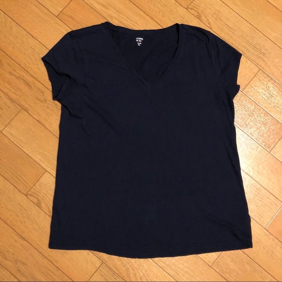 Navy V-Neck Tee - Picture 1 of 1